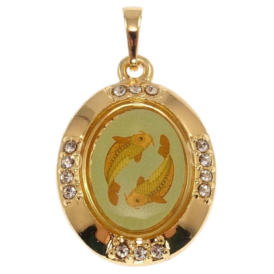 Кулон Xuping Позолота 18K Знак Зодиака Рыбы для цепочки до 5мм фото №1 Кулон Xuping Позолота 18K Знак Зодиака Рыбы для цепочки до 5мм фото №1