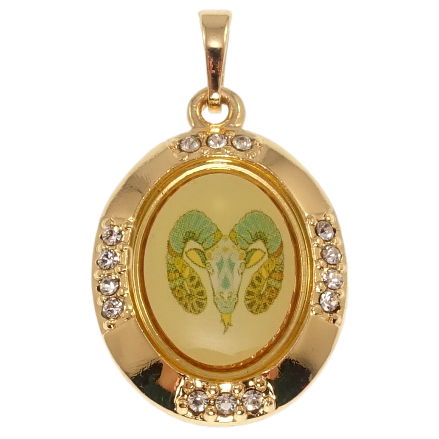 Кулон Xuping Позолота 18K Знак Зодиака Овен для цепочки до 5мм фото №1