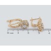 Серьги Xuping Позолота 18K английский замок Декоративные цветочки с цирконием фото №2 Серьги Xuping Позолота 18K английский замок Декоративные цветочки с цирконием фото №2