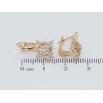 Серьги Xuping Позолота 18K английский замок Декоративные звезды с цирконием фото №2