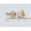 Серьги Xuping Позолота 18K английский замок Декоративный орнамент с цирконием фото №2