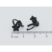Сережки Xuping Позолота Black (чорне золото) кафи Квіточка з крапелькою із чорного цирконію фото №2 Сережки Xuping Позолота Black (чорне золото) кафи Квіточка з крапелькою із чорного цирконію фото №2