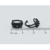 Серьги Xuping Позолота Black (черное золото) каффы Инкрустация черным цирконием фото №2 Серьги Xuping Позолота Black (черное золото) каффы Инкрустация черным цирконием фото №2