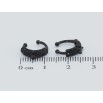 Серьги Xuping Позолота Black (черное золото) каффы Инкрустация черным цирконием фото №2 Серьги Xuping Позолота Black (черное золото) каффы Инкрустация черным цирконием фото №2