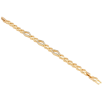 Браслет Xuping Позолота 18K Звенья с цирконием размер с доп.замком 16.5,18см х 6-7мм фото №2