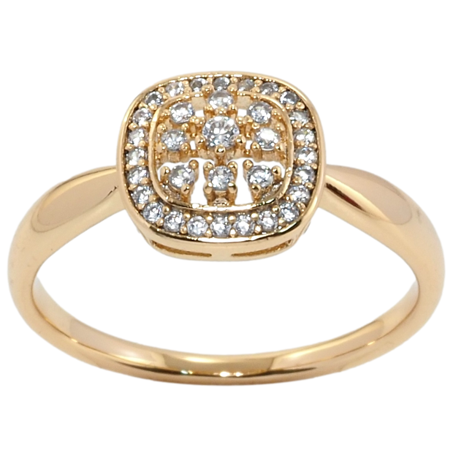 Кольцо Xuping Позолота 18K Инкрустация цирконием фото №1 Кольцо Xuping Позолота 18K Инкрустация цирконием фото №1