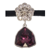 Кулон Xuping цвет Родий с кр-ми Swarovski на черной ленте Цветок с кристальной подвеской длина 31,5-36,5см фото №2 Кулон Xuping цвет Родий с кр-ми Swarovski на черной ленте Цветок с кристальной подвеской длина 31,5-36,5см фото №2
