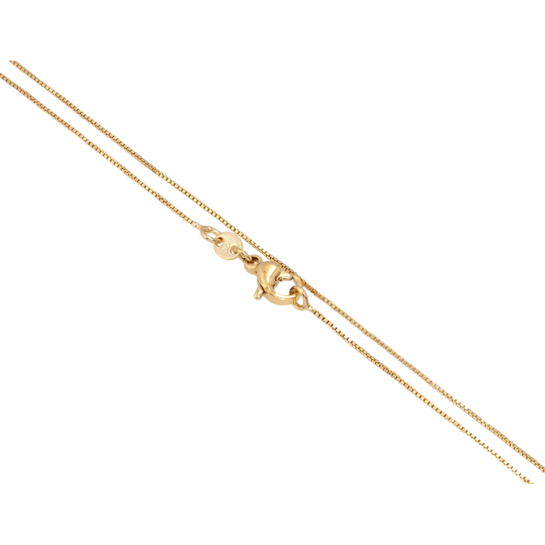 Цепочка Xuping Позолота 18K Плетение Венецианское длина 45см х 1мм фото №2 Цепочка Xuping Позолота 18K Плетение Венецианское длина 45см х 1мм фото №2