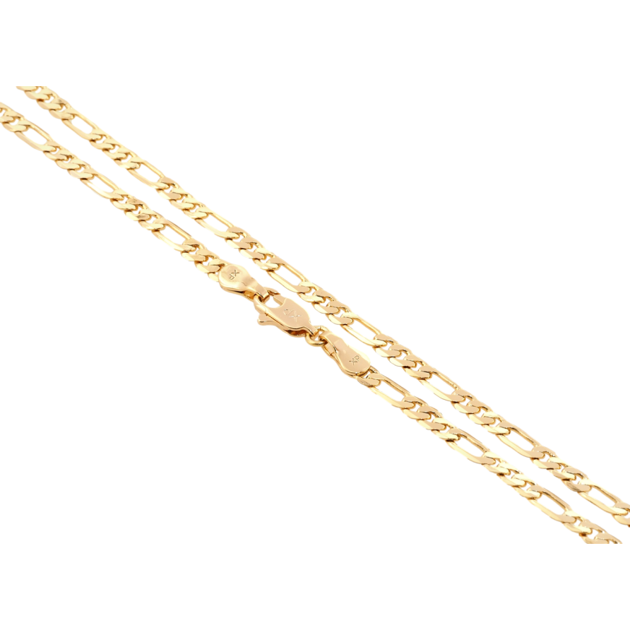 Цепочка Xuping Позолота 18K Плетение Фигаро длина 45см х 4мм фото №1 Цепочка Xuping Позолота 18K Плетение Фигаро длина 45см х 4мм фото №1