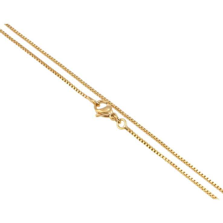 Цепочка Xuping Позолота 18K Плетение Венецианское длина 61см х 1мм фото №3 Цепочка Xuping Позолота 18K Плетение Венецианское длина 61см х 1мм фото №3