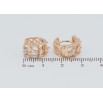 Сережки Xuping M&L Колір 18K колечка Орнамент з цирконієм фото №2 Сережки Xuping M&L Колір 18K колечка Орнамент з цирконієм фото №2