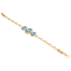 Браслет Xuping цвет 18K с кр-ми Swarovski Кристаллы Aquamarine с доп.замком 17,19см х 4мм фото №2 Браслет Xuping цвет 18K с кр-ми Swarovski Кристаллы Aquamarine с доп.замком 17,19см х 4мм фото №2