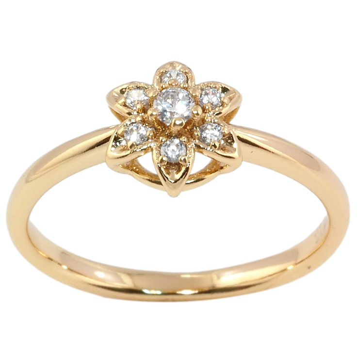 Кольцо Xuping Позолота 18K Цветочек фото №4 Кольцо Xuping Позолота 18K Цветочек фото №4