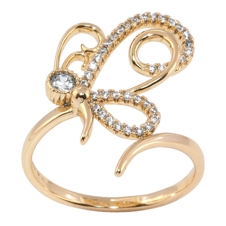 Кольцо Xuping Позолота 18K Бабочка фото №12 Кольцо Xuping Позолота 18K Бабочка фото №12