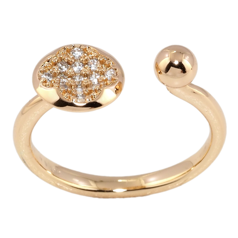 Каблучка Xuping Позолота 18K Коло з кулькою фото №3 Каблучка Xuping Позолота 18K Коло з кулькою фото №3