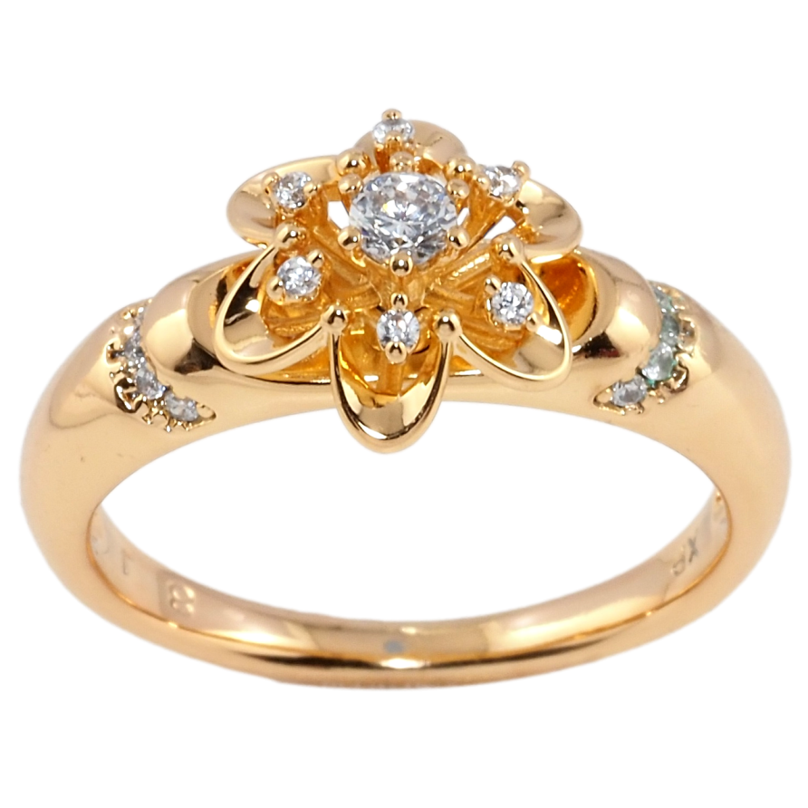 Каблучка Xuping Позолота 18K Квіточка фото №1 Каблучка Xuping Позолота 18K Квіточка фото №1