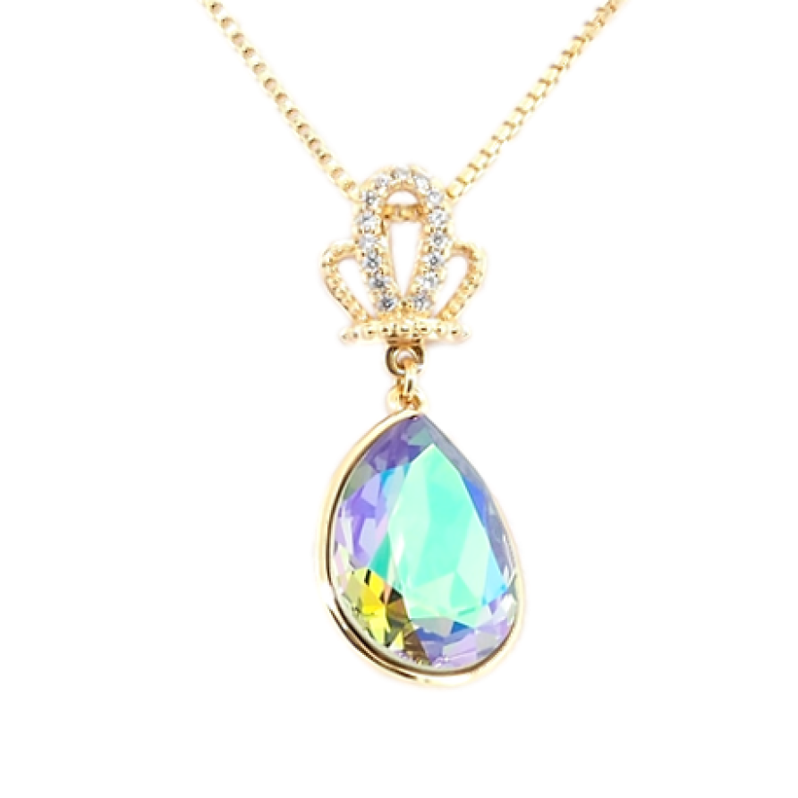 Кулон Xuping цвет 18K с кристаллами Swarovski на цепочке Корона и Кристалл Paradise Shine длина 40-45см фото №1 Кулон Xuping цвет 18K с кристаллами Swarovski на цепочке Корона и Кристалл Paradise Shine длина 40-45см фото №1