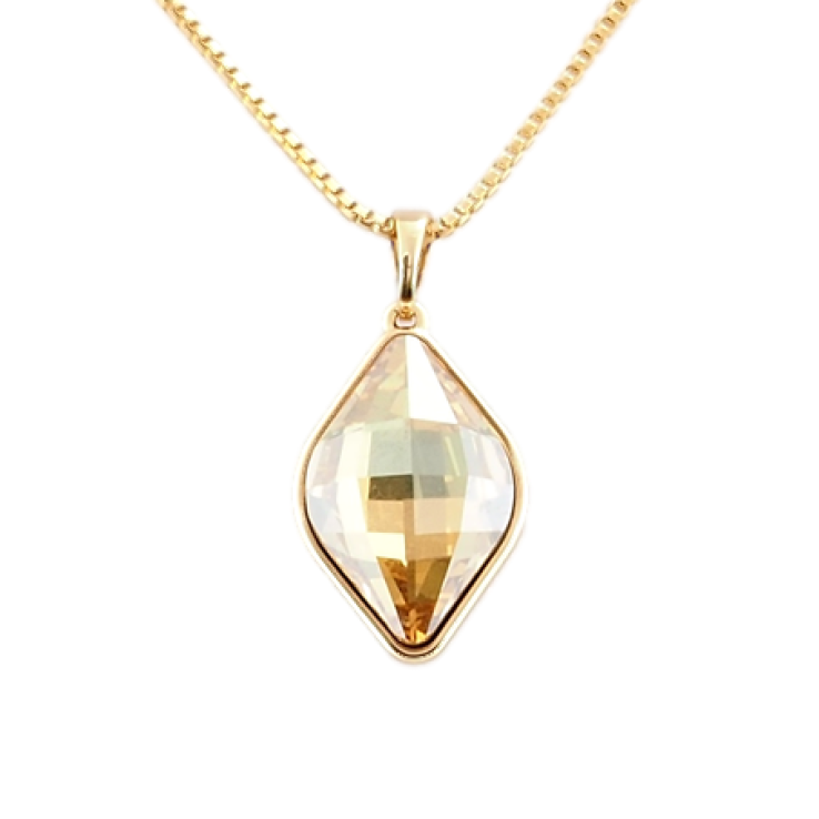Кулон Xuping цвет 18K с кристаллами Swarovski на цепочке Lemon Fancy Stone Brandy длина 40-44 см фото №5 Кулон Xuping цвет 18K с кристаллами Swarovski на цепочке Lemon Fancy Stone Brandy длина 40-44 см фото №5