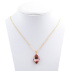 Кулон Xuping цвет 18K с кристаллами Swarovski на цепочке Lemon Fancy Stone Antique Pink длина 40-45 см фото №2