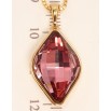 Кулон Xuping цвет 18K с кристаллами Swarovski на цепочке Lemon Fancy Stone Antique Pink длина 40-45 см фото №3