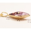 Кулон Xuping цвет 18K с кристаллами Swarovski на цепочке Lemon Fancy Stone Antique Pink длина 40-45 см фото №4