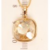 Кулон Xuping колір 18K із кристалами Swarovski на ланцюжку Квадратна Подушечка довжина 40-45см фото №3 Кулон Xuping колір 18K із кристалами Swarovski на ланцюжку Квадратна Подушечка довжина 40-45см фото №3