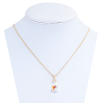 Кулон Xuping цвет 18K с кр-ми Swarovski на ц-ке Кристальная капля Shimmer с цветочком длина 39-45см фото №2 Кулон Xuping цвет 18K с кр-ми Swarovski на ц-ке Кристальная капля Shimmer с цветочком длина 39-45см фото №2