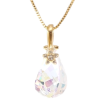 Кулон Xuping цвет 18K с кр-ми Swarovski на ц-ке Кристальная капля Shimmer с цветочком длина 39-45см фото №3 Кулон Xuping цвет 18K с кр-ми Swarovski на ц-ке Кристальная капля Shimmer с цветочком длина 39-45см фото №3