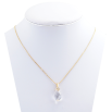 Кулон Xuping колір 18K з кр-ми Swarovski на ланцюжку Кристальна крапля Clear з квіточкою довжина 39-45см фото №2 Кулон Xuping колір 18K з кр-ми Swarovski на ланцюжку Кристальна крапля Clear з квіточкою довжина 39-45см фото №2