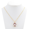 Кулон Xuping колір 18K з кристалами Swarovski на ланцюжку Кристал Rose 19 х 14 мм, довжина 40-45см фото №2 Кулон Xuping колір 18K з кристалами Swarovski на ланцюжку Кристал Rose 19 х 14 мм, довжина 40-45см фото №2