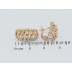 Серьги Xuping Позолота 18K английский замок Декоративный орнамент с цирконием фото №2 Серьги Xuping Позолота 18K английский замок Декоративный орнамент с цирконием фото №2