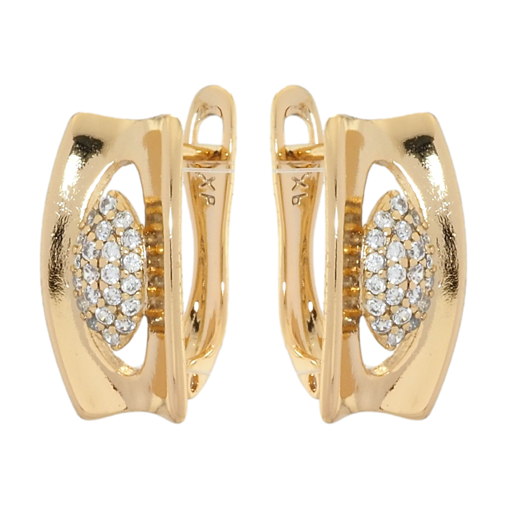 Серьги Xuping Позолота 18K английский замок Декоративный орнамент с цирконием фото №25 Серьги Xuping Позолота 18K английский замок Декоративный орнамент с цирконием фото №25