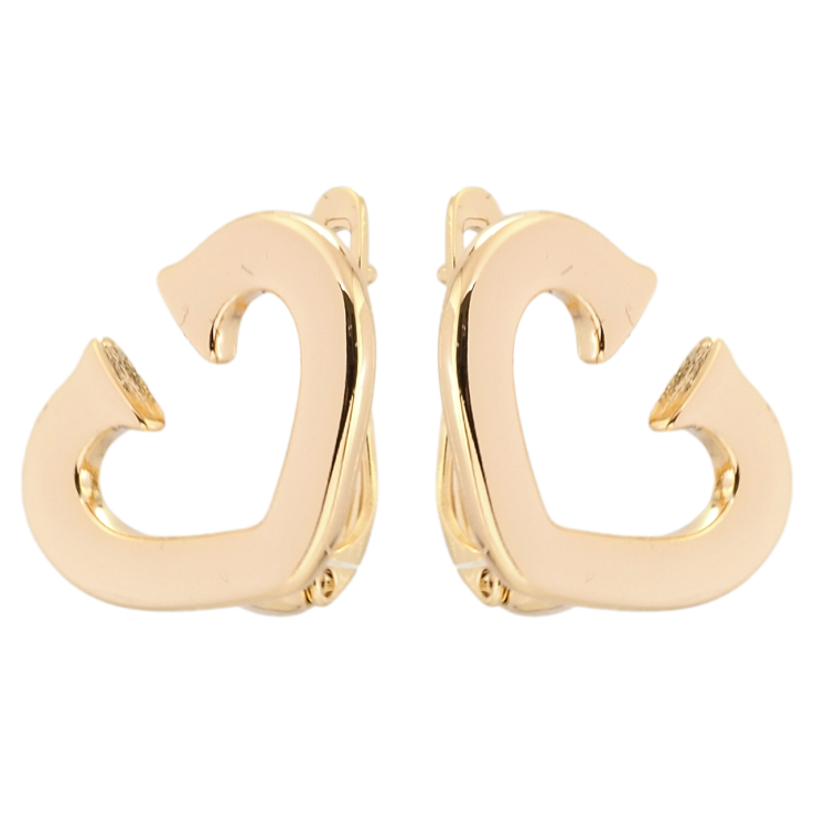 Серьги Xuping Позолота 18K английский замок Декоративные сердечки фото №5 Серьги Xuping Позолота 18K английский замок Декоративные сердечки фото №5