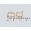 Сережки Xuping Позолота 18K колечка Кульки на дужках фото №2 Сережки Xuping Позолота 18K колечка Кульки на дужках фото №2
