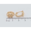 Сережки Xuping Позолота 18K колечка Квіточки фото №2 Сережки Xuping Позолота 18K колечка Квіточки фото №2