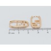 Серьги Xuping Позолота 18K колечки Декоративные овалы фото №2 Серьги Xuping Позолота 18K колечки Декоративные овалы фото №2