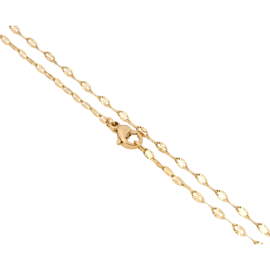 Цепочка Xuping ТТМ Stainless Steel цвет 18K Плетение Якорное декоративное длина 45см х 2мм фото №1 Цепочка Xuping ТТМ Stainless Steel цвет 18K Плетение Якорное декоративное длина 45см х 2мм фото №1