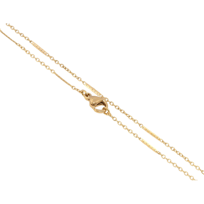 Ланцюжок Xuping ТТМ Stainless Steel колір 18K Плетіння Якірне довжина 45см х 1мм фото №2 Ланцюжок Xuping ТТМ Stainless Steel колір 18K Плетіння Якірне довжина 45см х 1мм фото №2