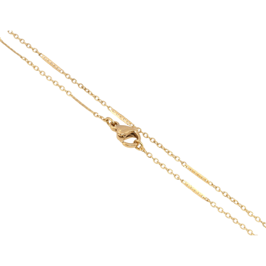 Ланцюжок Xuping ТТМ Stainless Steel колір 18K Плетіння Якірне довжина 45см х 1мм фото №1 Ланцюжок Xuping ТТМ Stainless Steel колір 18K Плетіння Якірне довжина 45см х 1мм фото №1