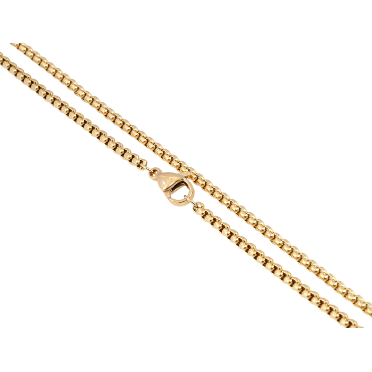 Цепочка Xuping ТТМ Stainless Steel цвет 18K Плетение Бельцер длина 46см х 2.5мм фото №4