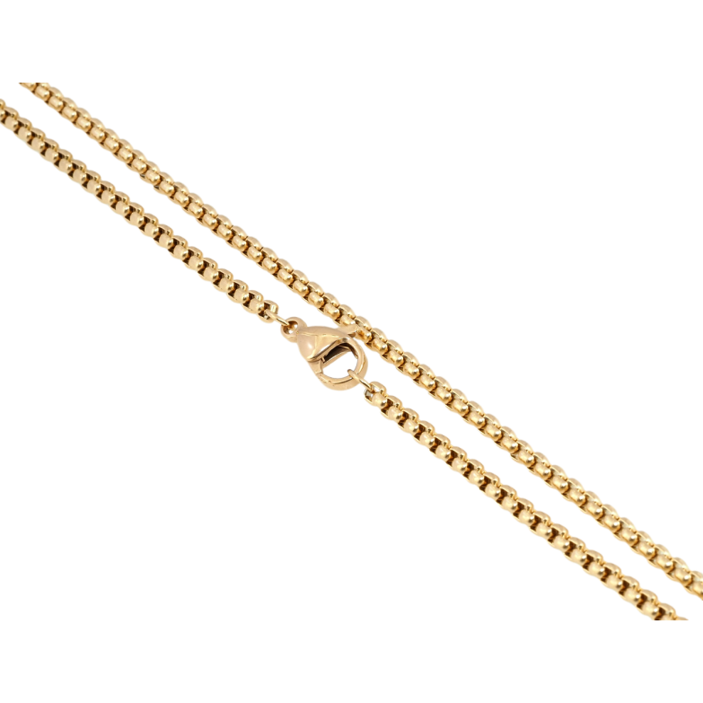 Ланцюжок Xuping ТТМ Stainless Steel колір 18K Плетіння Бельцер довжина 46см х 2.5мм фото №12 Ланцюжок Xuping ТТМ Stainless Steel колір 18K Плетіння Бельцер довжина 46см х 2.5мм фото №12