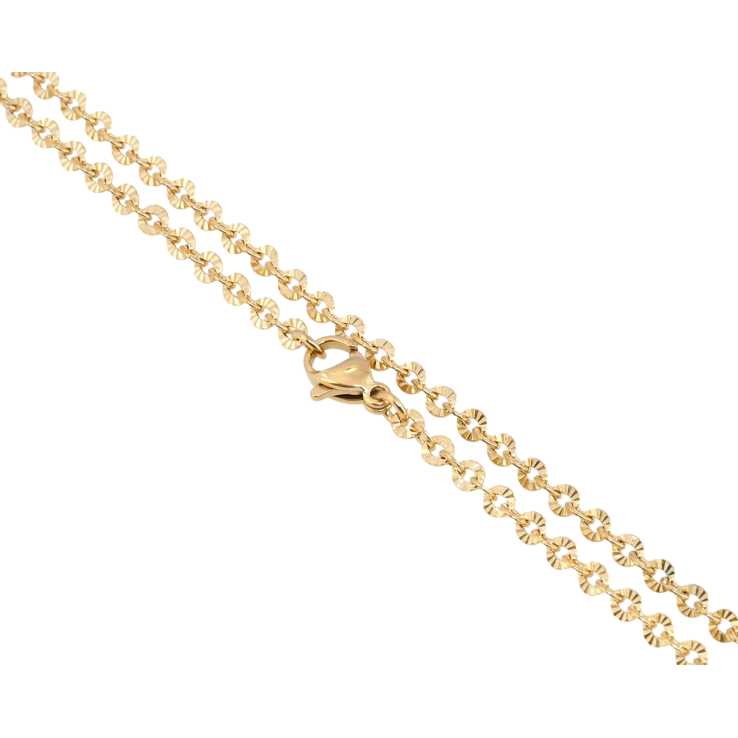 Цепочка Xuping ТТМ Stainless Steel цвет 18K Плетение Якорное с узором длина 46см х 3мм фото №11