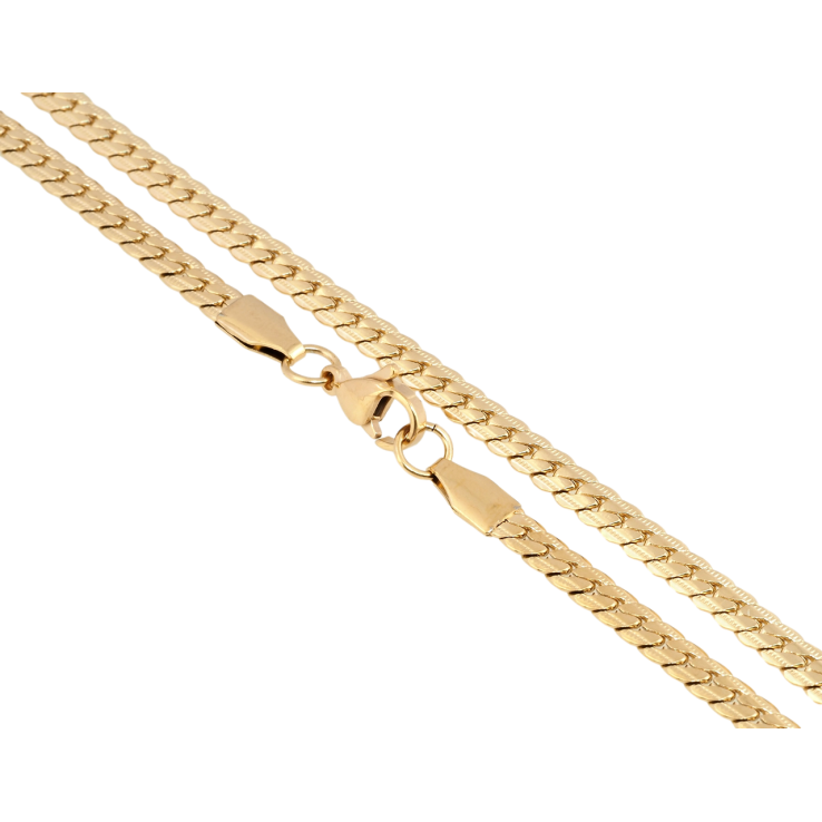 Цепочка Xuping ТТМ Stainless Steel цвет 18K Плетение Париджина с узором длина 46см х 4мм фото №8