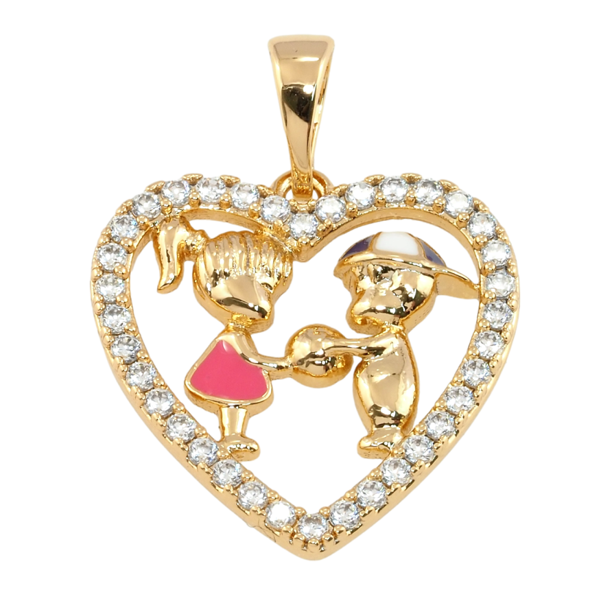 Кулон Xuping Позолота 18K Сердце для цепочки до 5мм фото №1 Кулон Xuping Позолота 18K Сердце для цепочки до 5мм фото №1