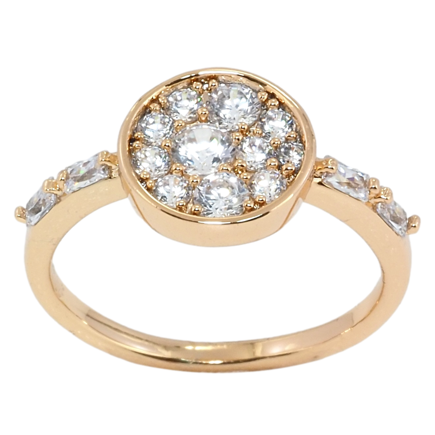 Каблучка Xuping Позолота 18K Інкрустація цирконієм фото №1 Каблучка Xuping Позолота 18K Інкрустація цирконієм фото №1