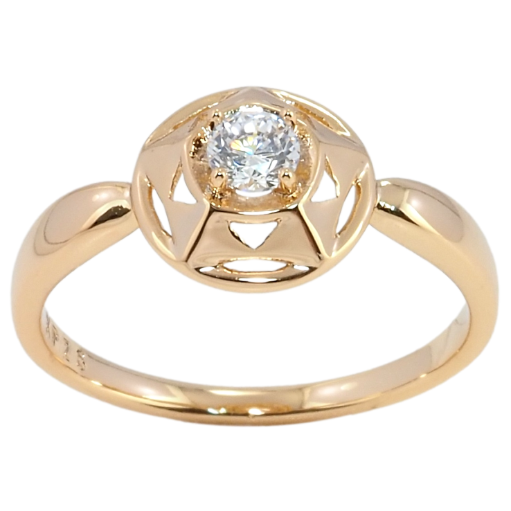 Кольцо Xuping Позолота 18K Звезда с кристаллом фото №9 Кольцо Xuping Позолота 18K Звезда с кристаллом фото №9