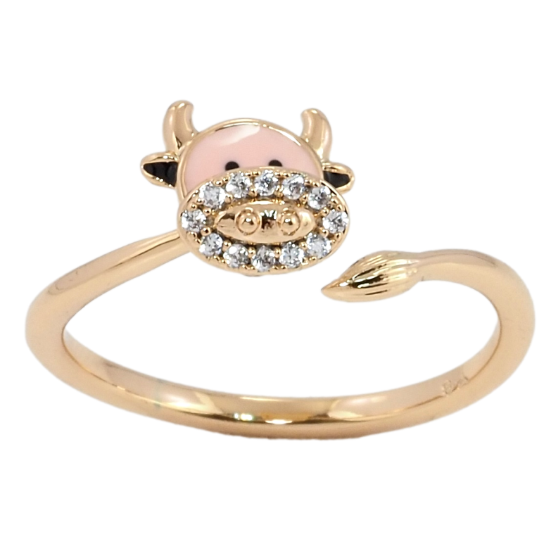 Кольцо Xuping Позолота 18K Коровка фото №4 Кольцо Xuping Позолота 18K Коровка фото №4