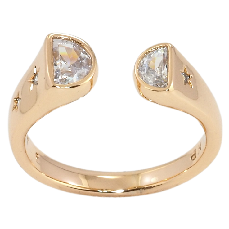 Каблучка Xuping Позолота 18K Вставки фіаніти фото №13 Каблучка Xuping Позолота 18K Вставки фіаніти фото №13