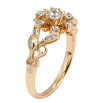 Каблучка Xuping Позолота 18K Квітковий орнамент фото №2 Каблучка Xuping Позолота 18K Квітковий орнамент фото №2