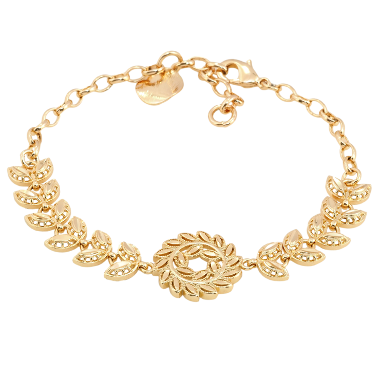 Браслет Xuping Позолота 18K Гілочка довжина з дод. ланцюжком 18.5-22см х 4-17мм фото №17